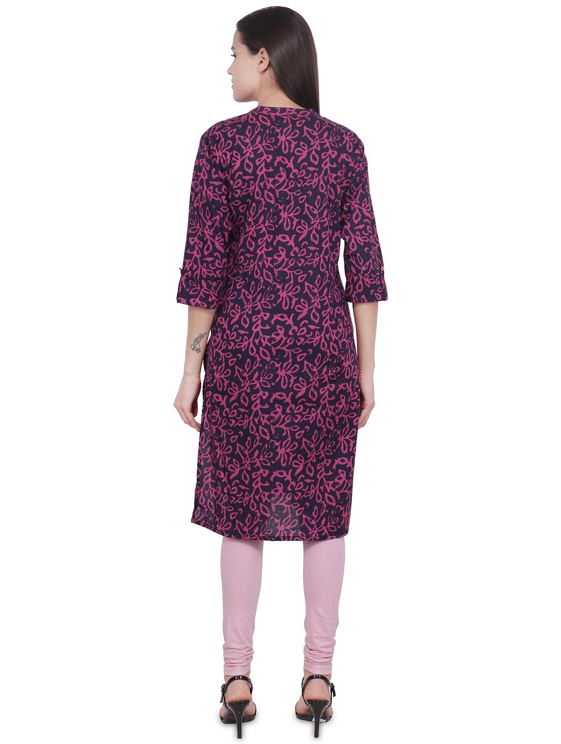printed straight kurta - 16704370 - Zoom Image - 3