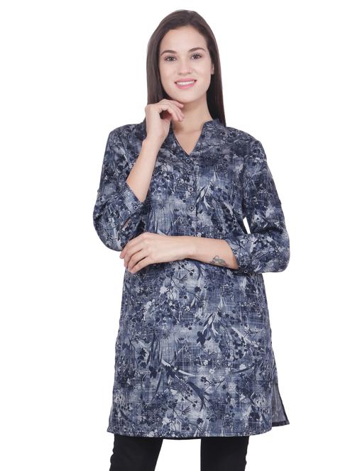 printed straight kurti - 16704375 - Standard Image - 1