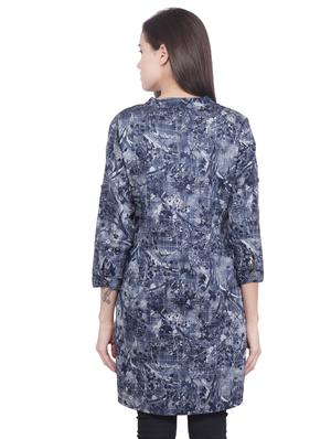 printed straight kurti - 16704375 - Standard Image - 3