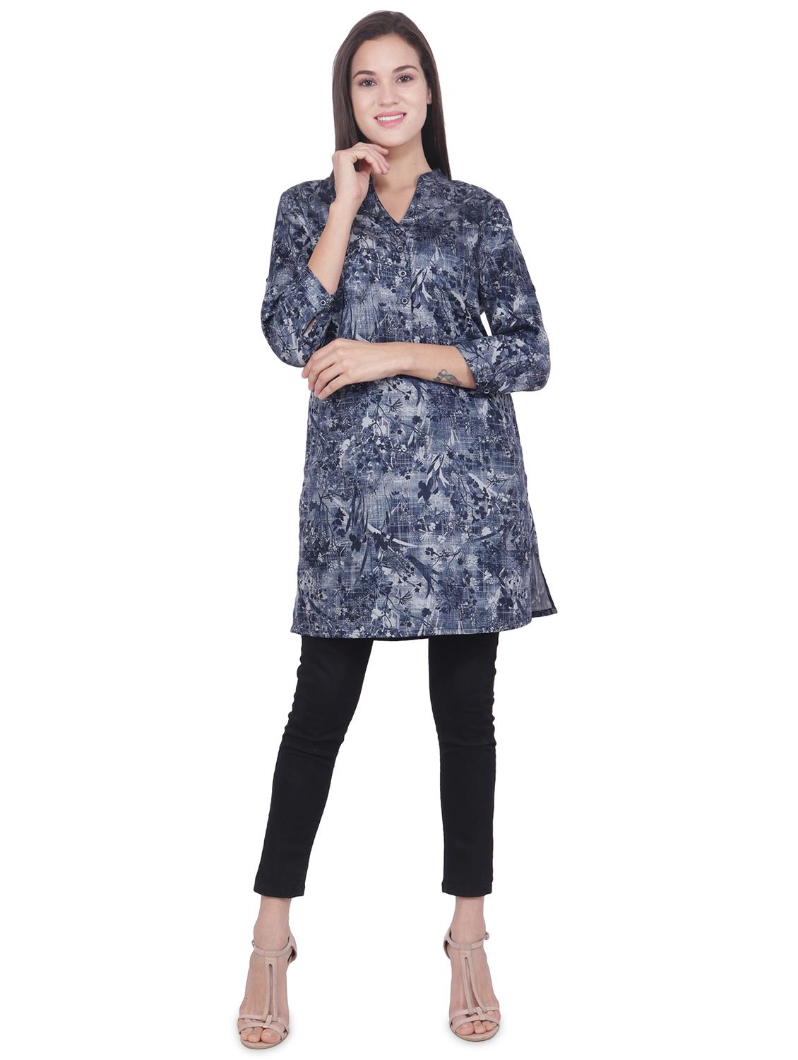 printed straight kurti - 16704375 - Zoom Image - 4