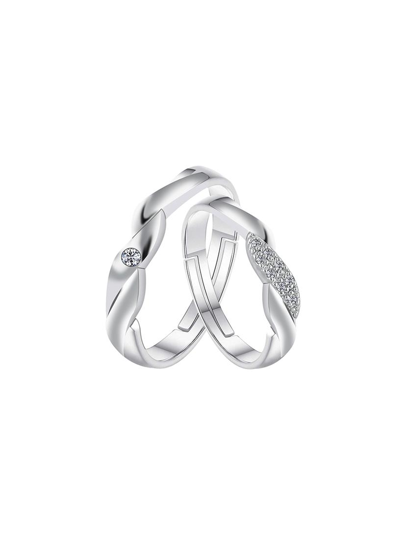 silver metal hand ring - 16704377 - Zoom Image - 1
