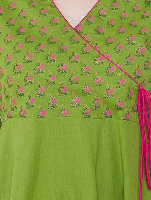block print angrakha kurta - 16704393 - Standard Image - 4