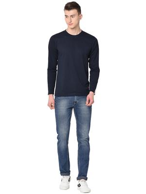 navy blue taped t-shirt - 16704421 - Standard Image - 4