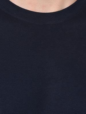 navy blue taped t-shirt - 16704421 - Standard Image - 5