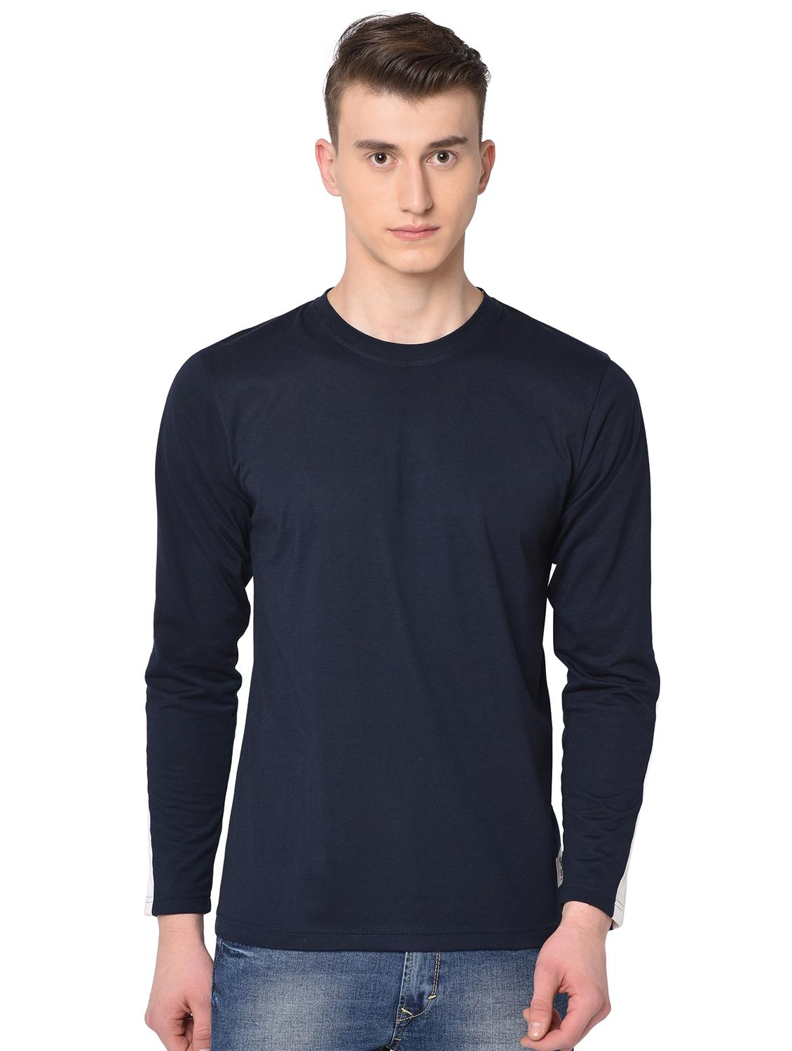 navy blue taped t-shirt - 16704421 - Zoom Image - 1
