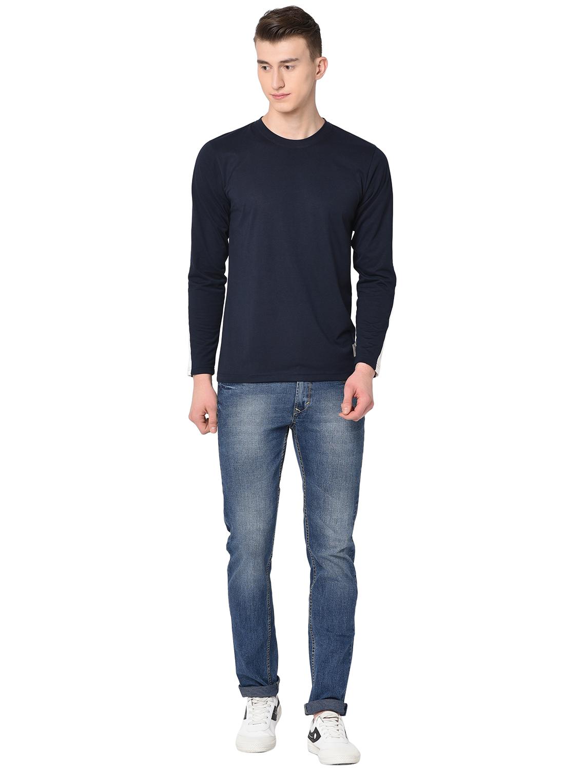 navy blue taped t-shirt - 16704421 - Zoom Image - 4