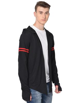 black solid thumb hole shrug - 16704430 - Standard Image - 2