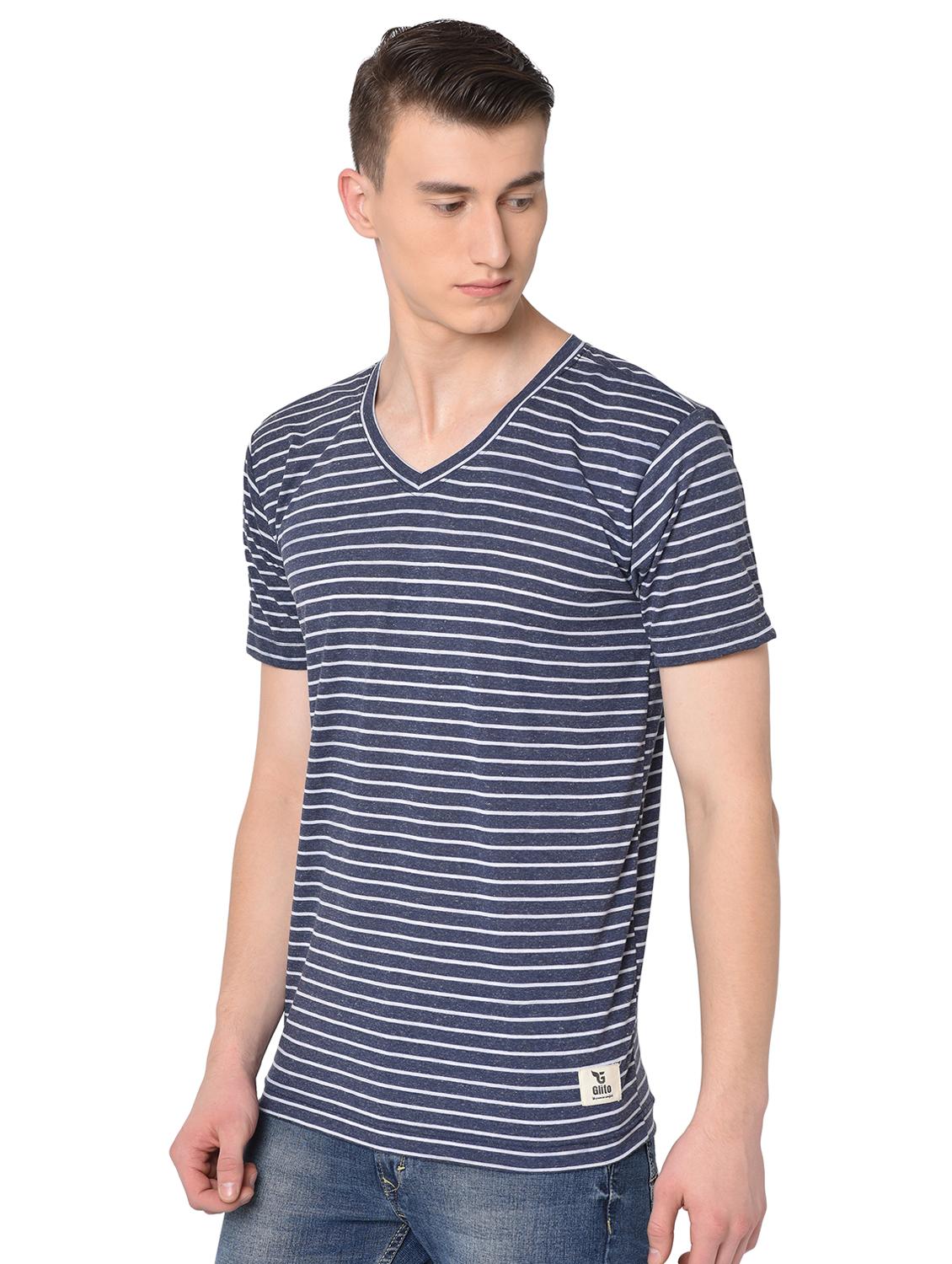 blue striped t-shirt - 16704433 - Zoom Image - 2