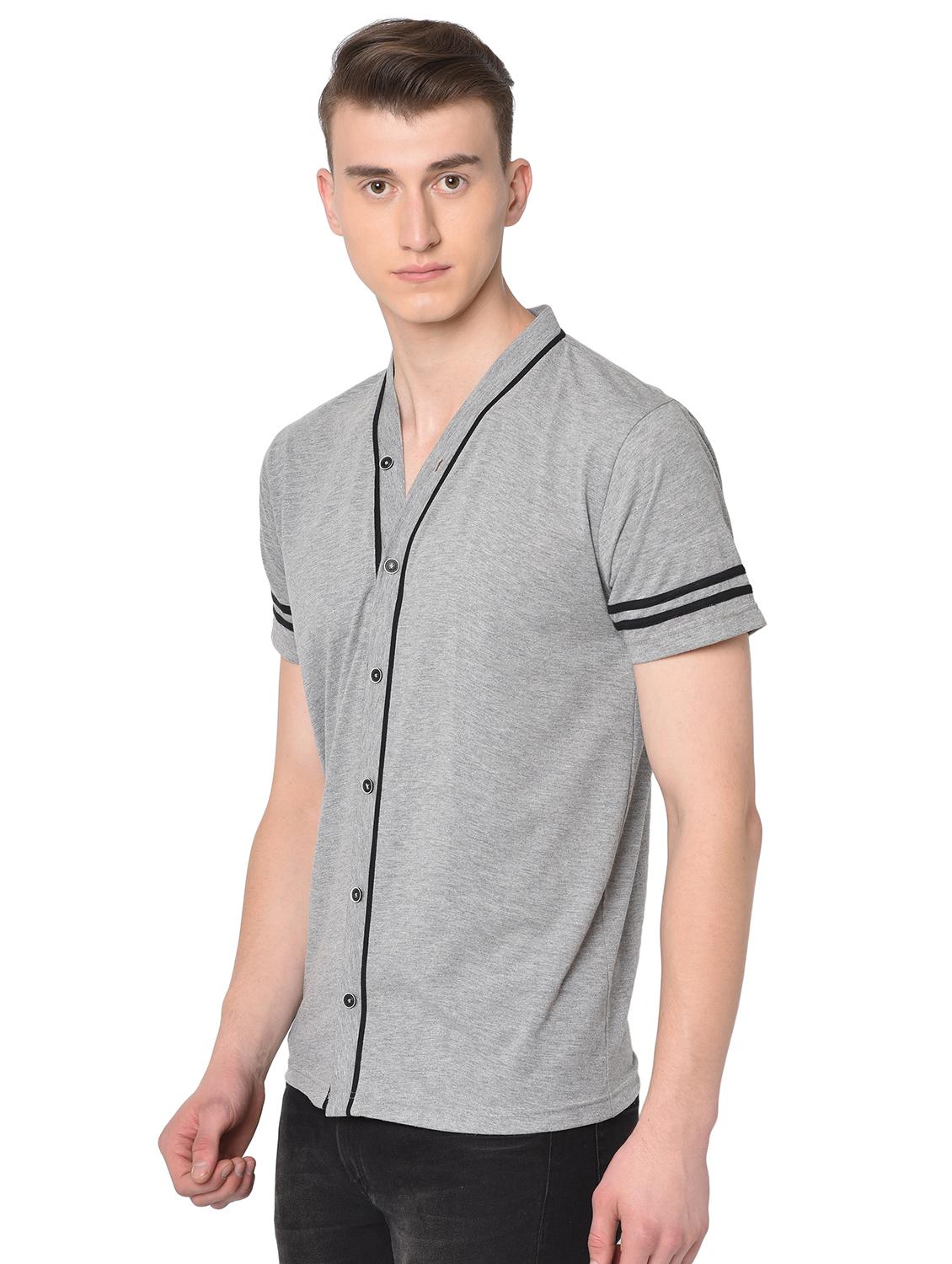 grey solid t-shirt - 16704435 - Zoom Image - 2