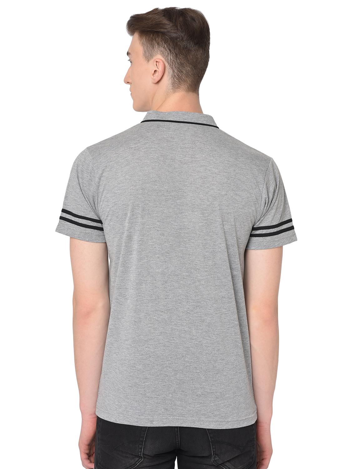 grey solid t-shirt - 16704435 - Zoom Image - 3