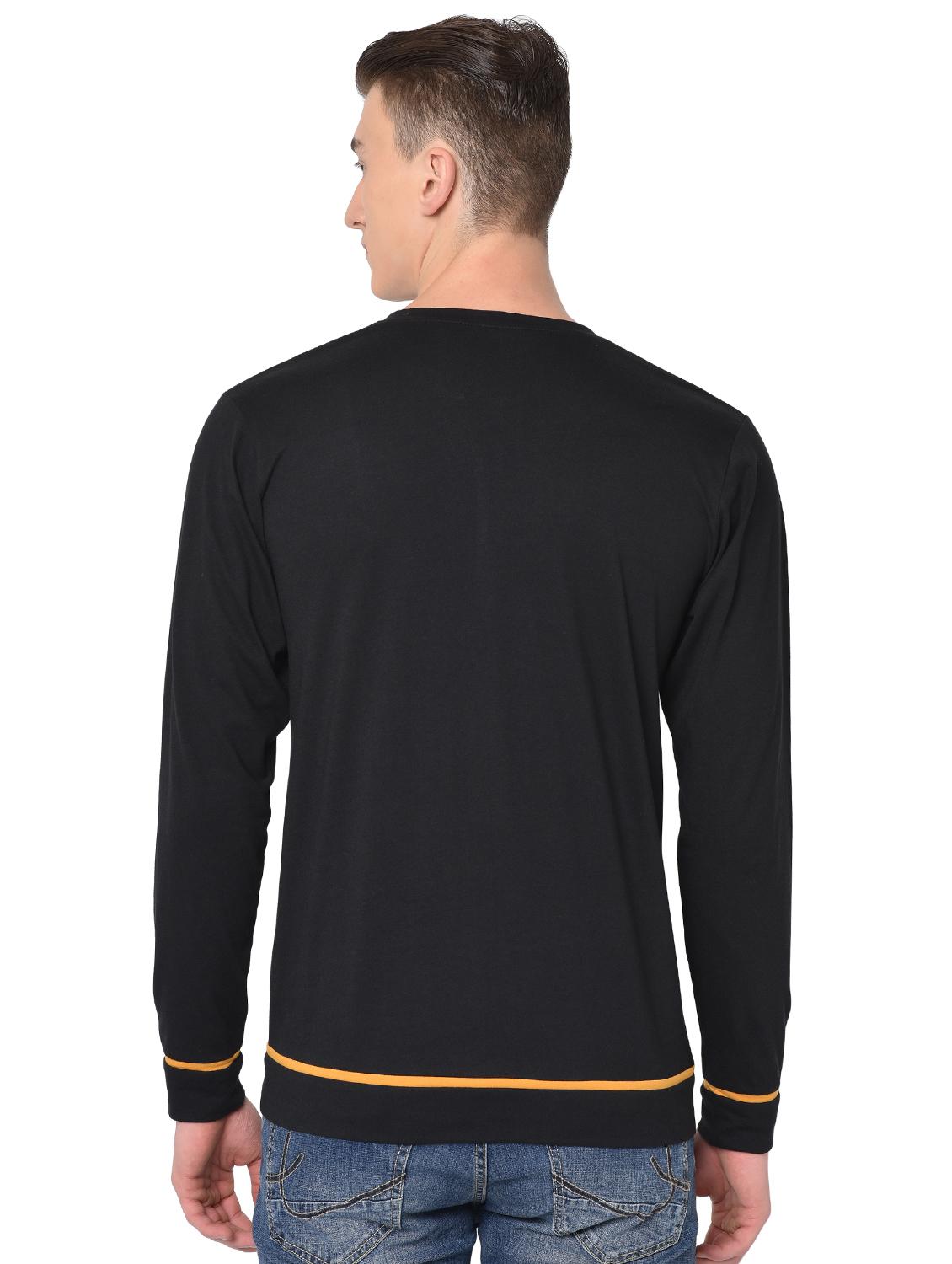 black solid t-shirt - 16704440 - Zoom Image - 3