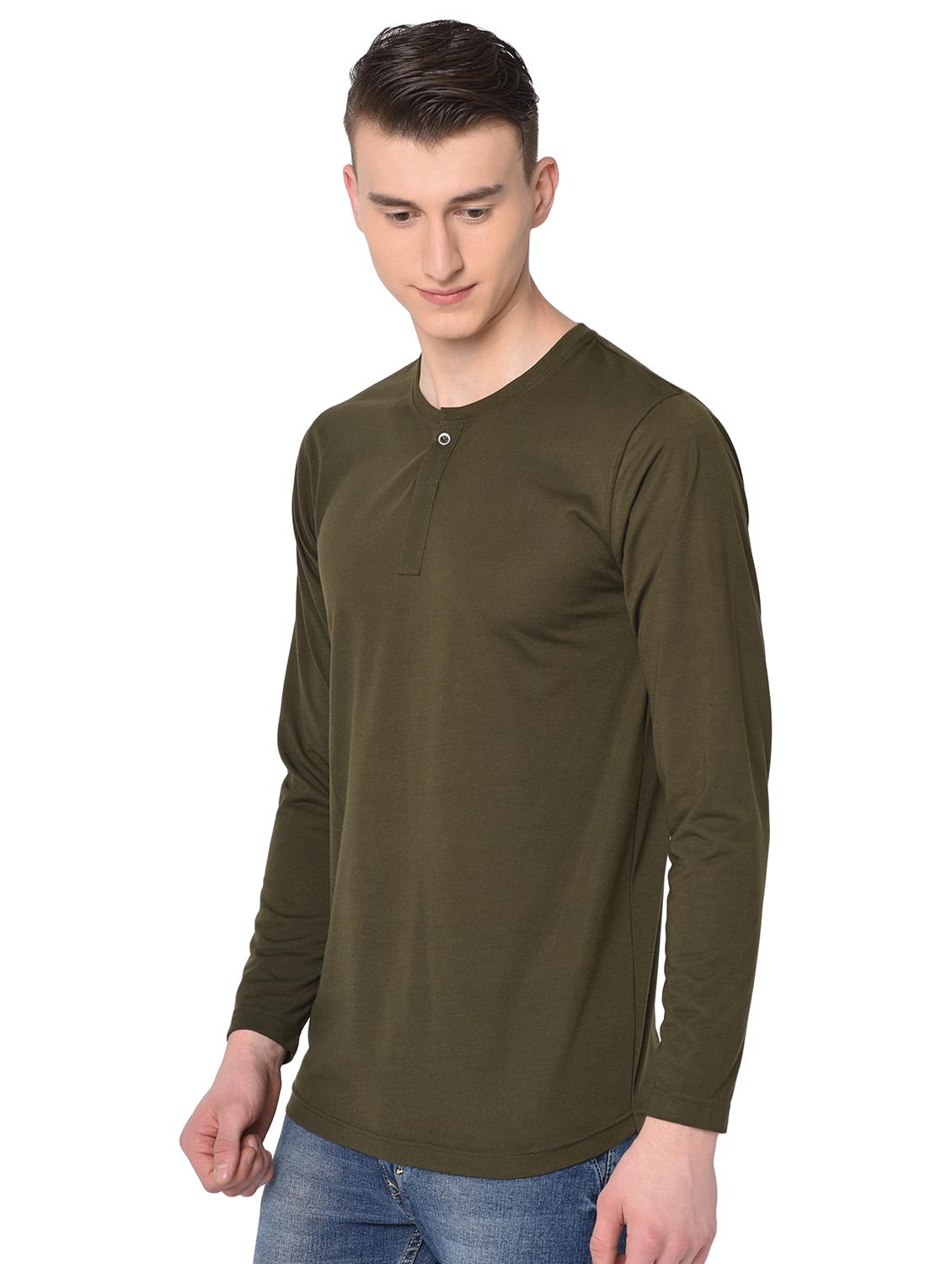 olive green solid t-shirt - 16704441 - Zoom Image - 2