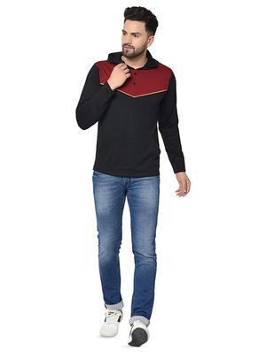 black color block cut & sew t-shirt - 16704443 - Standard Image - 4
