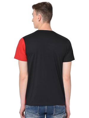 red color block t-shirt - 16704448 - Standard Image - 3