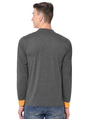 grey solid t-shirt - 16704449 - Standard Image - 3