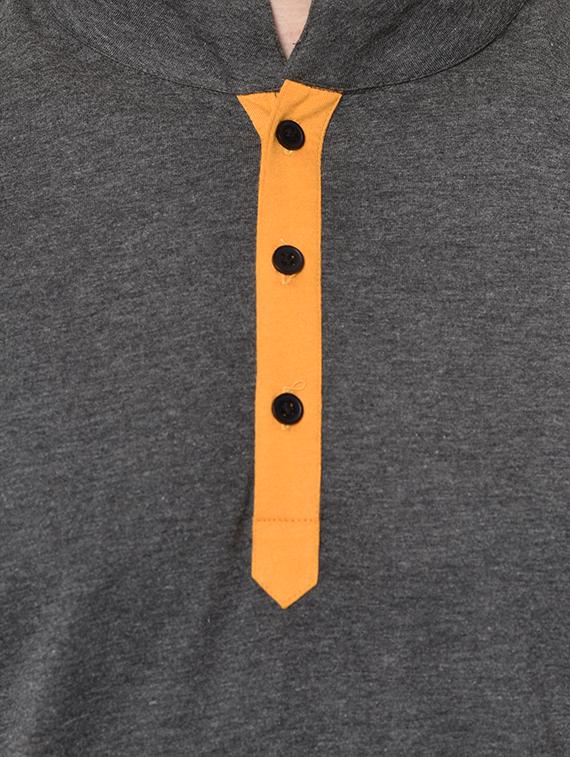 grey solid t-shirt - 16704449 - Zoom Image - 4