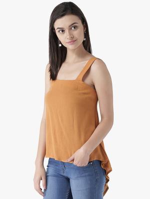square neck solid high low top - 16704478 - Standard Image - 2