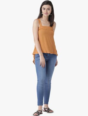 square neck solid high low top - 16704478 - Standard Image - 4
