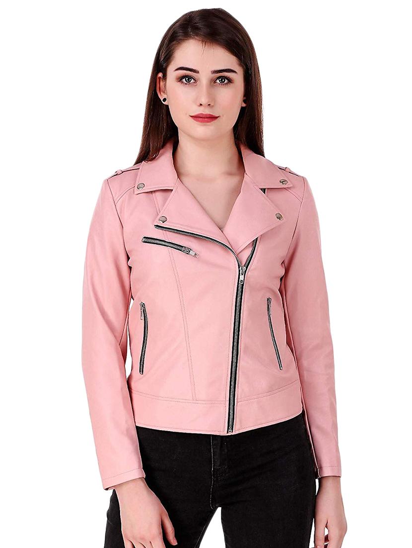 lapel necka leather/leatherette jacket - 16704566 - Zoom Image - 1