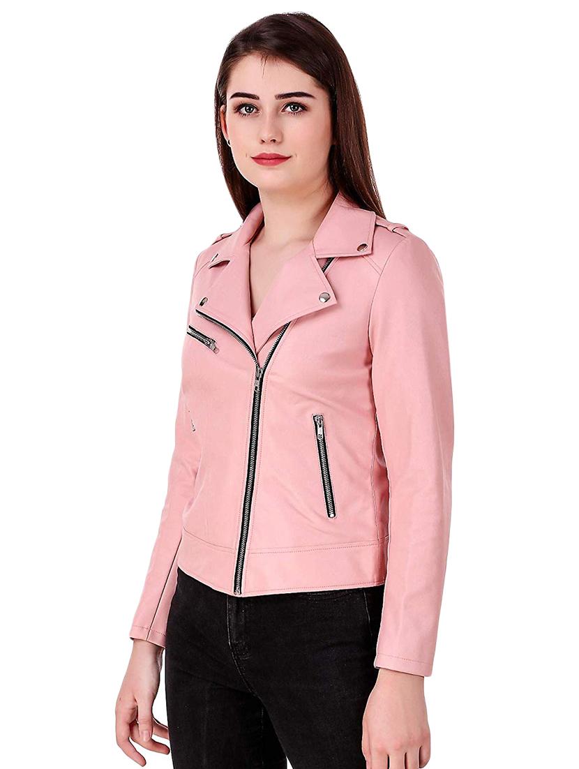 lapel necka leather/leatherette jacket - 16704566 - Zoom Image - 2