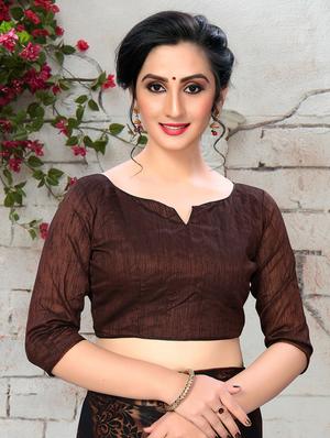 floral printed saree with blouse - 16704599 - Standard Image - 3