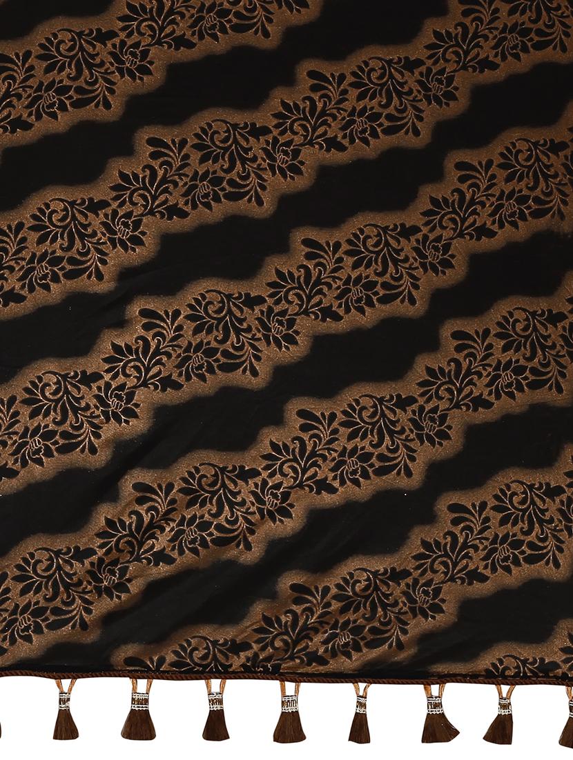 floral printed saree with blouse - 16704599 - Zoom Image - 4