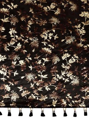 floral printed saree with blouse - 16704600 - Standard Image - 4