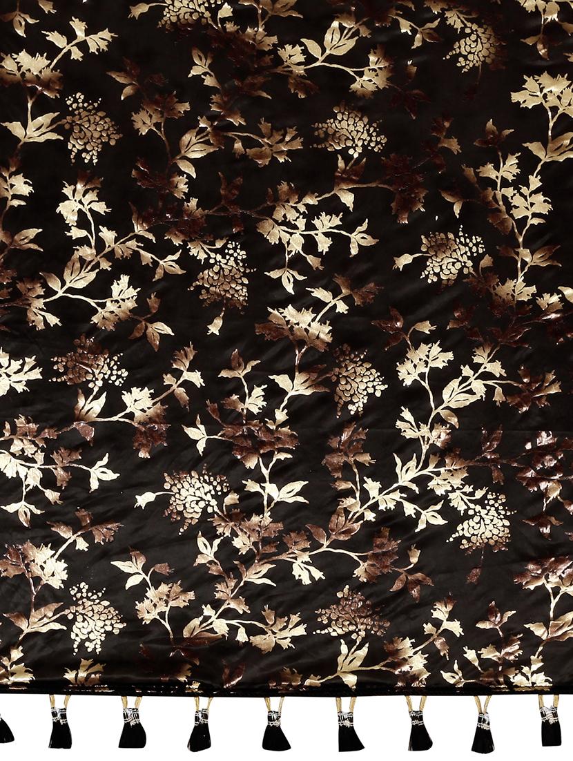 floral printed saree with blouse - 16704600 - Zoom Image - 4