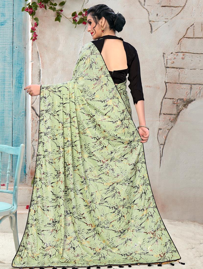 abstract printed saree with blouse - 16704604 - Zoom Image - 2