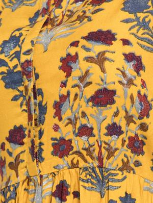 floral flared ethnic dress - 16704609 - Standard Image - 4