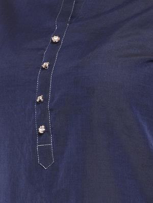 solid straight kurta - 16704611 - Standard Image - 4