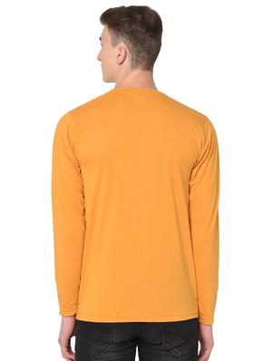 yellow color block t-shirt - 16704765 - Standard Image - 3