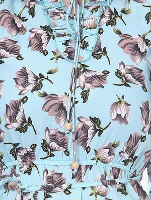 tie knot detail floral a-line dress - 16704818 - Standard Image - 5