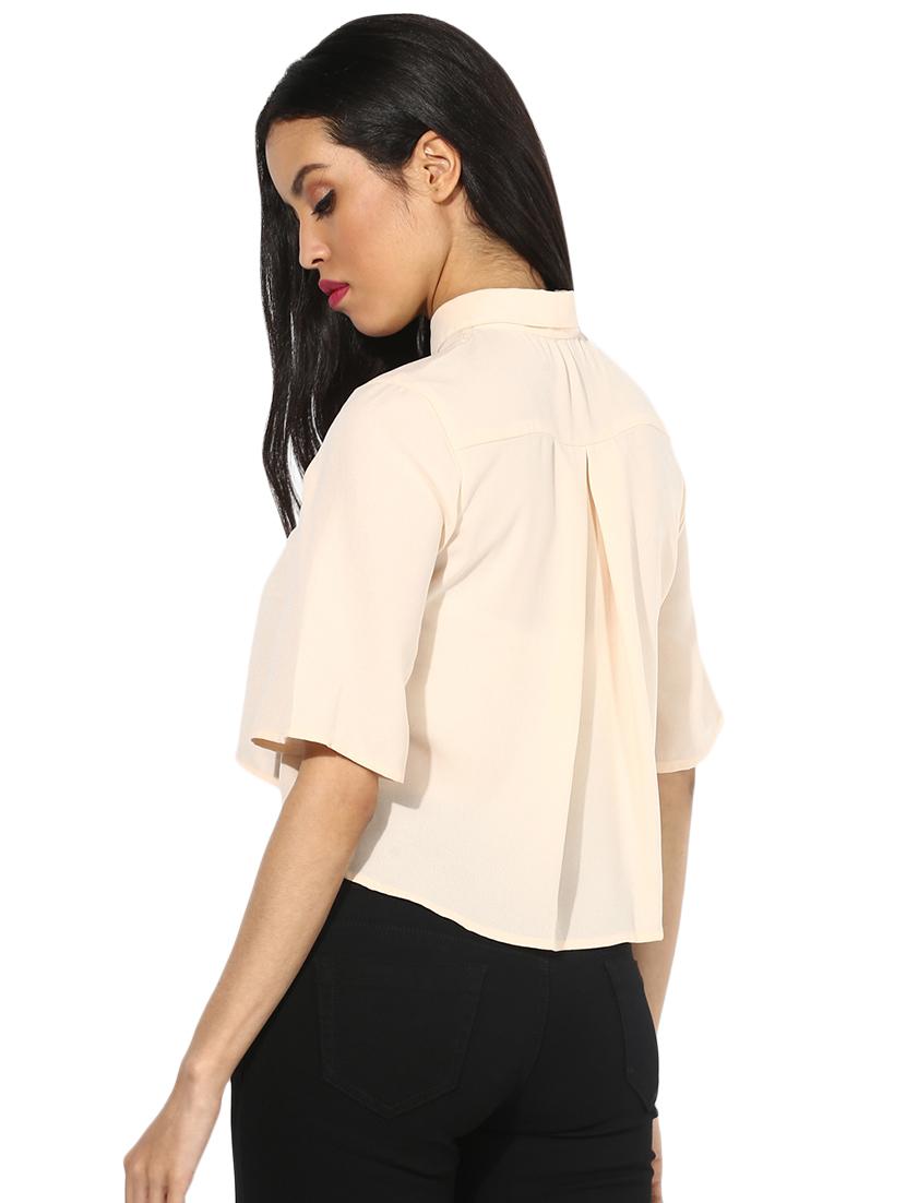 bell sleeved crop shirt - 16704858 - Zoom Image - 3