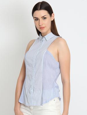 sleeveless striped shirt - 16704862 - Standard Image - 2