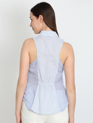 sleeveless striped shirt - 16704862 - Standard Image - 3