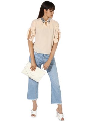 embellished shirt collar top - 16704890 - Standard Image - 4