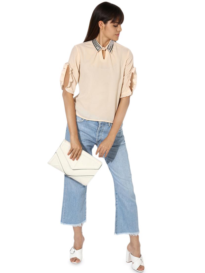 embellished shirt collar top - 16704890 - Zoom Image - 4
