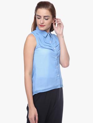 cowl back solid shirt - 16704898 - Standard Image - 2