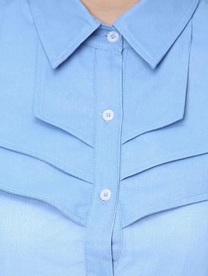 cowl back solid shirt - 16704898 - Standard Image - 5