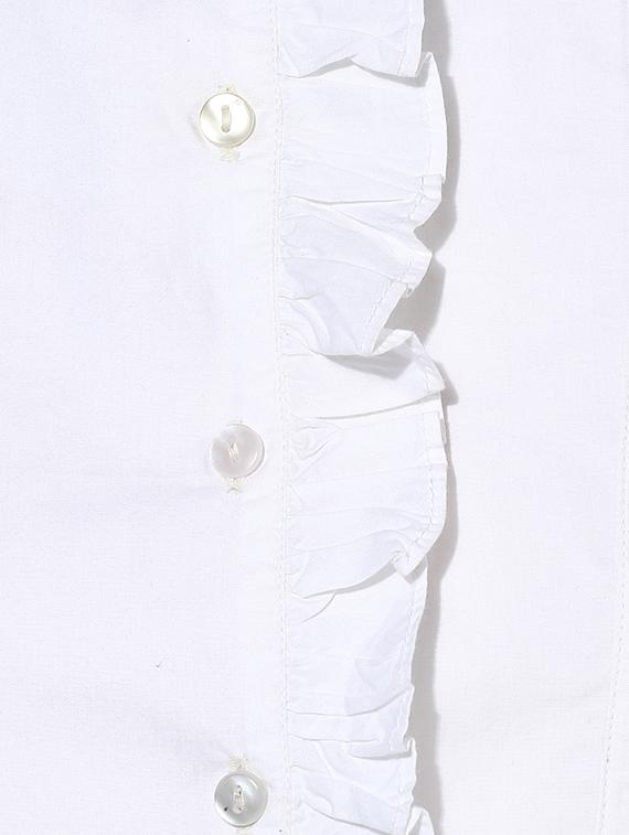embroidered detail frill trim top - 16704906 - Zoom Image - 5