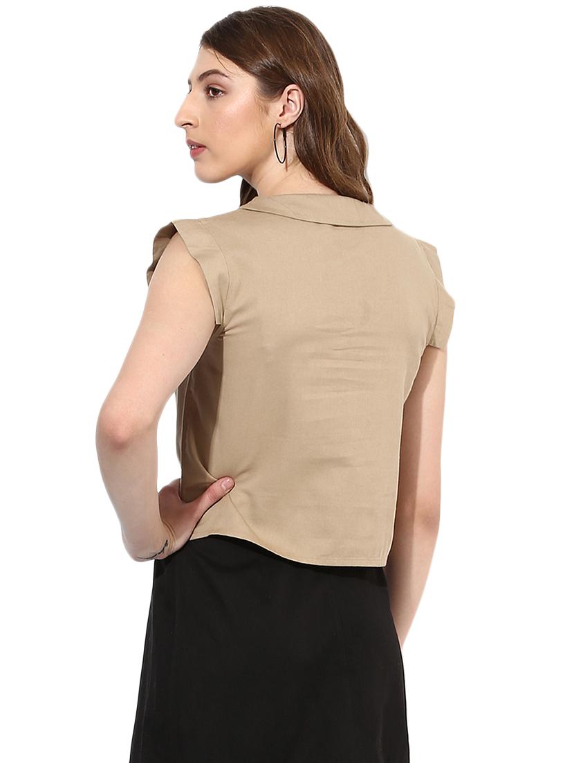 ruffle detail solid shirt - 16704938 - Zoom Image - 3