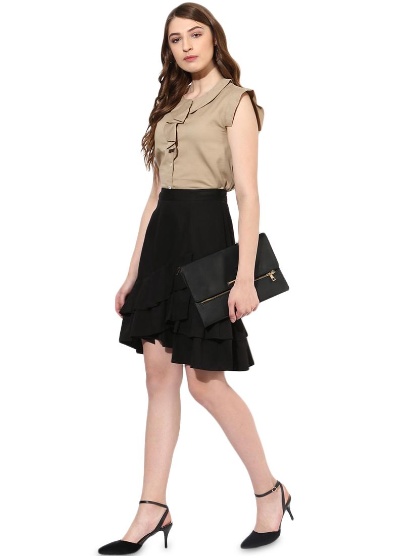 ruffle detail solid shirt - 16704938 - Zoom Image - 4