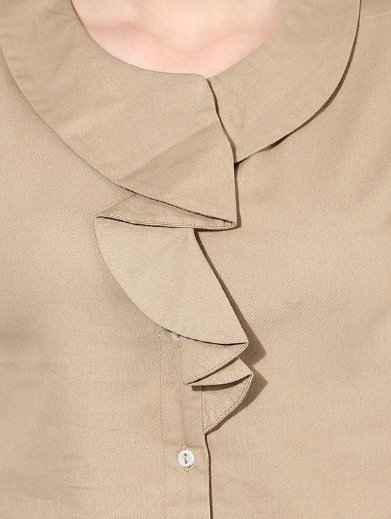 ruffle detail solid shirt - 16704938 - Zoom Image - 5