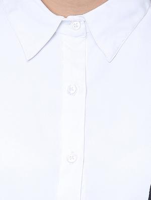 floral panel long sleeved shirt - 16704990 - Standard Image - 5