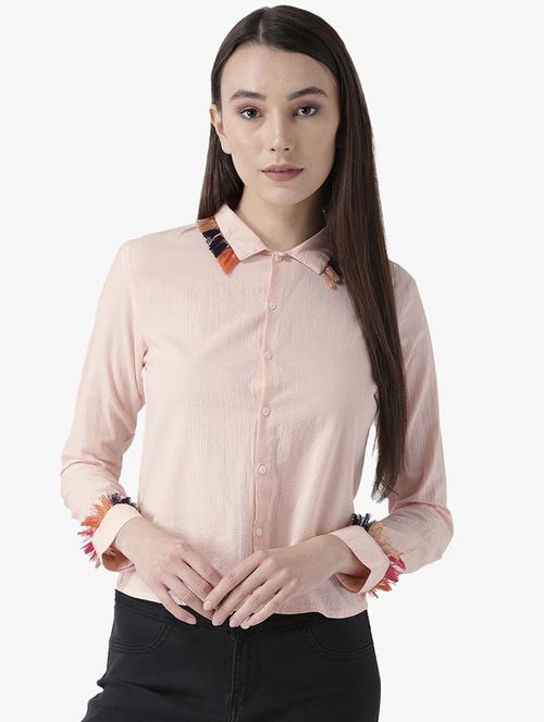 tassel embellished solid shirt - 16705006 - Standard Image - 1