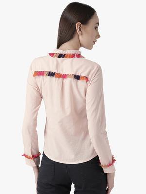 tassel embellished solid shirt - 16705006 - Standard Image - 3