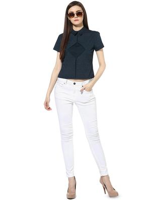 buttoned back striped top - 16705014 - Standard Image - 4