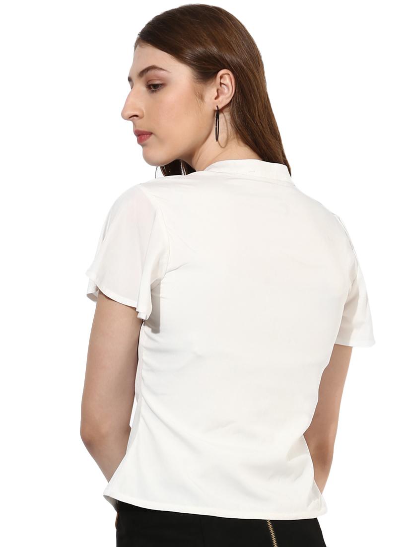 mandarin neck embellished detail shirt - 16705018 - Zoom Image - 3