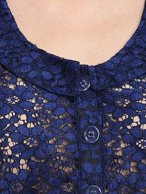 tie front laced top - 16705058 - Standard Image - 5